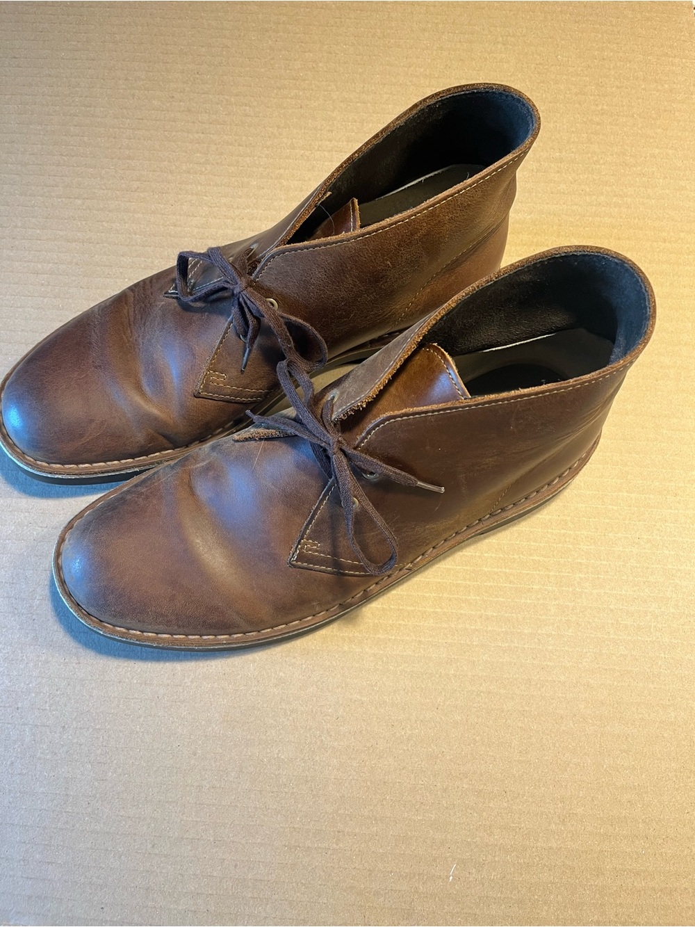 Clarks Brown Leather Chukka Boots